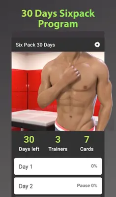 Six Pack 30 Days Abs Workout for Men android App screenshot 3